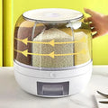 360° Rotating 6-Grid Grain Storage Dispenser