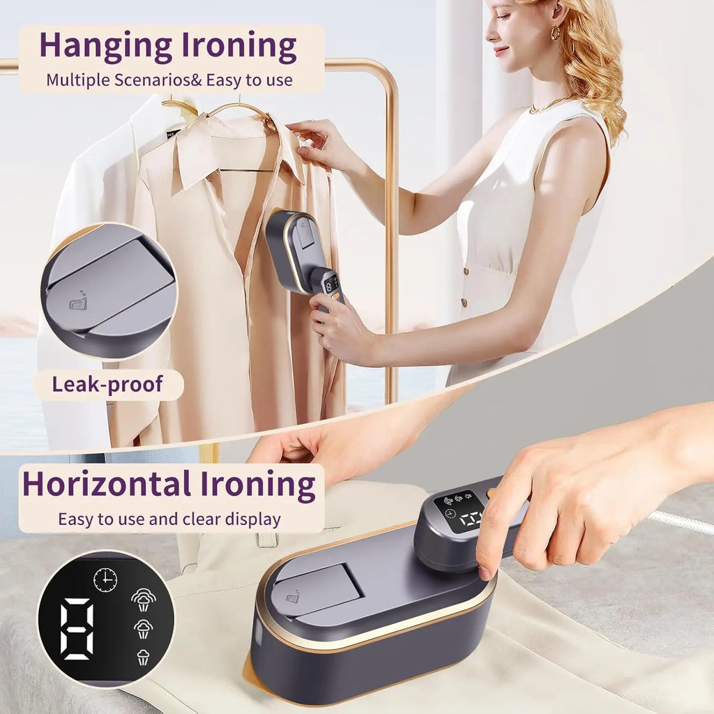 Portable 1200W Handheld Garment Steamer with Rotatable Handle