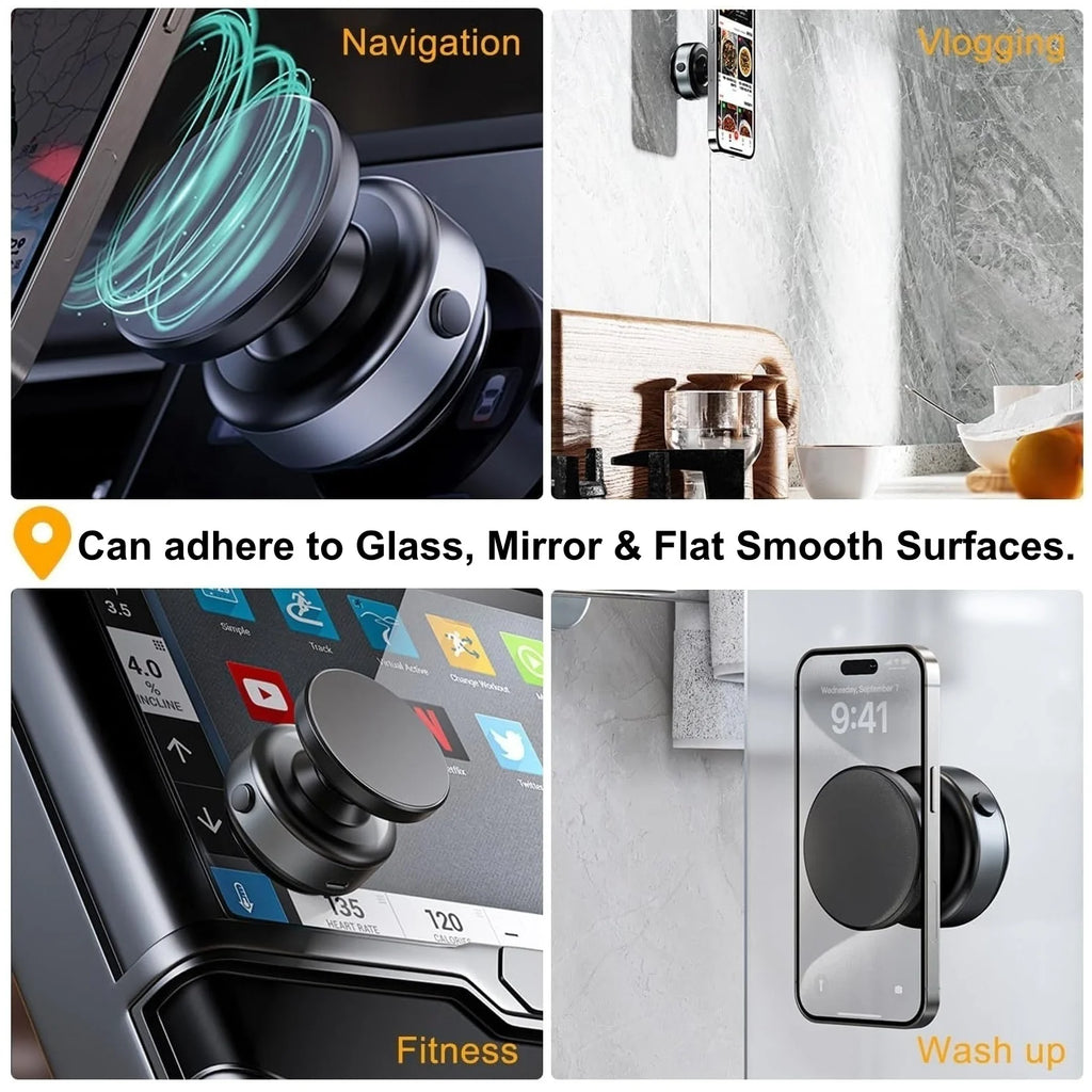 Magnetic Suction Cup Phone Mount (Vacuum Adsorption)