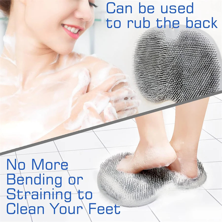 Shower Foot Scrubber Mat with Suction Cups