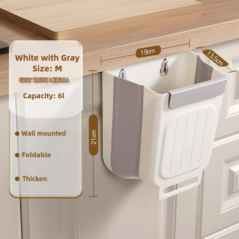Foldable Hanging Kitchen Trash Bin