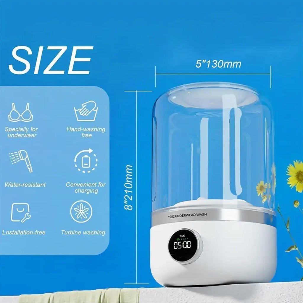 Mini Portable Wireless Washing Machine (1L)