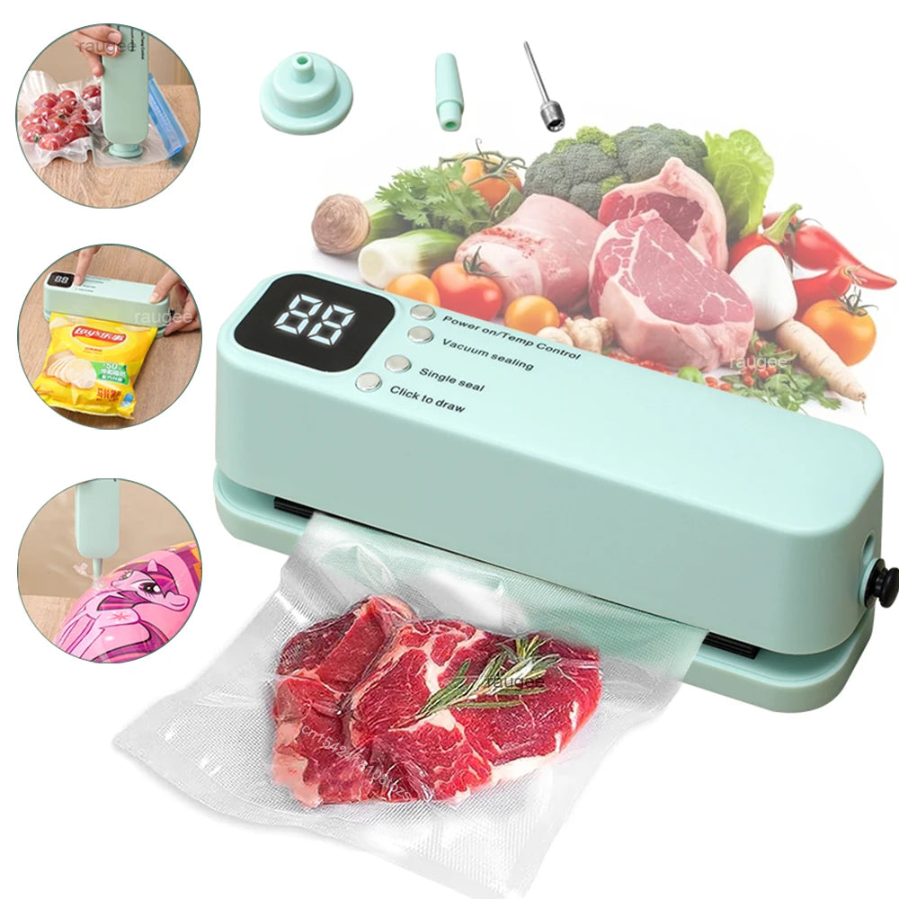 Portable USB Rechargeable Vacuum Sealer for Food Bags