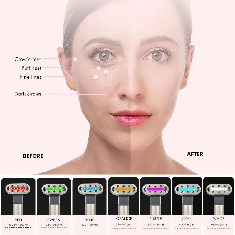 EMS Microcurrent Face Lifting Device with Red Light Therapy