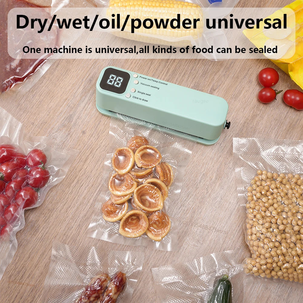 Portable USB Rechargeable Vacuum Sealer for Food Bags