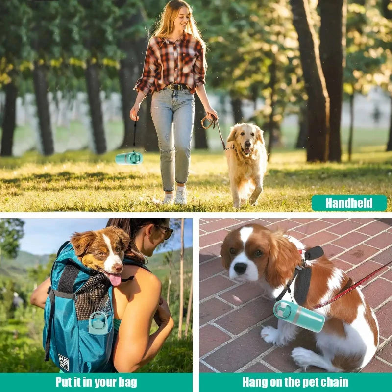 Portable No-Touch Dog Pooper Scooper with Built-In Waste Bag Dispenser