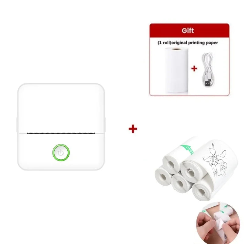 Mini Portable Inkless Thermal Sticker Printer