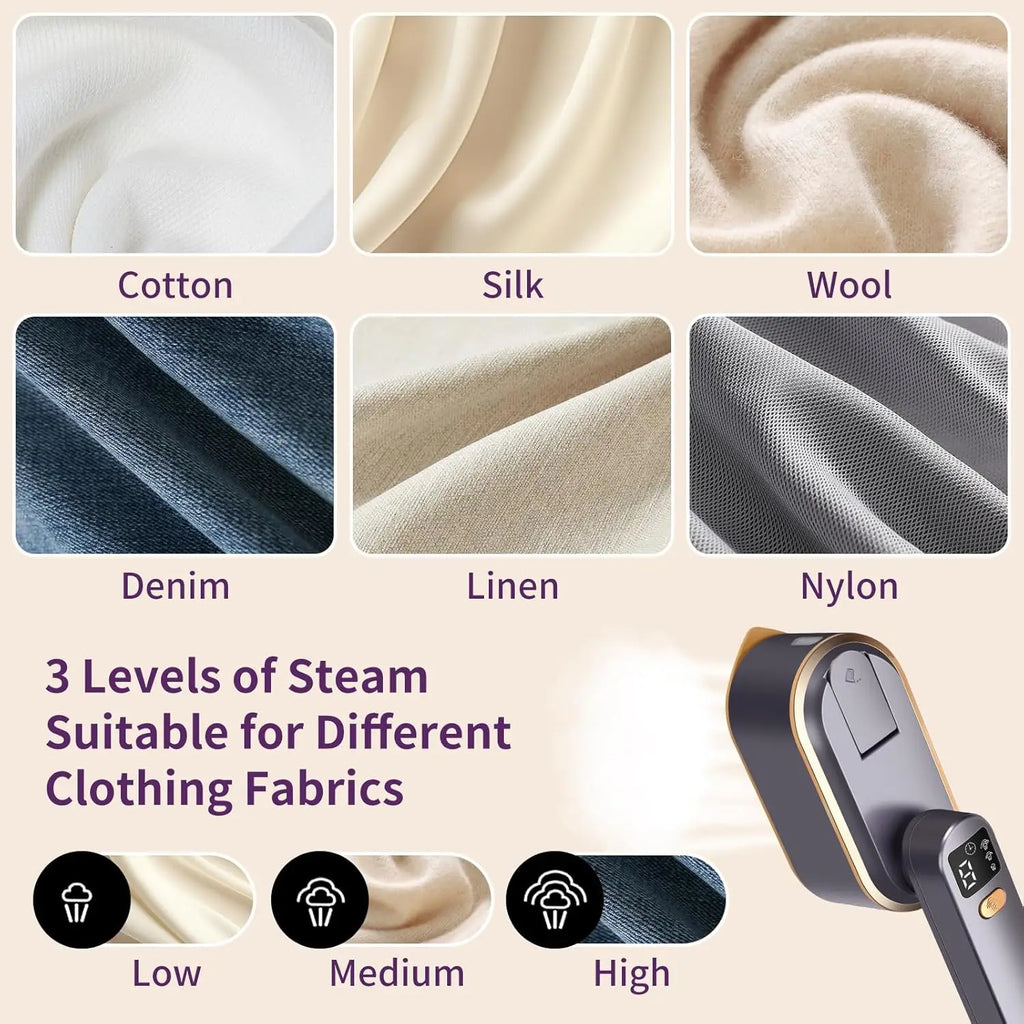Portable 1200W Handheld Garment Steamer with Rotatable Handle