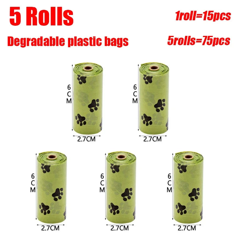 Portable No-Touch Dog Pooper Scooper with Built-In Waste Bag Dispenser