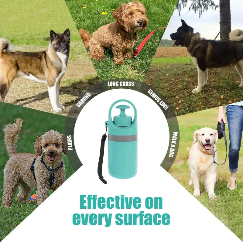 Portable No-Touch Dog Pooper Scooper with Built-In Waste Bag Dispenser