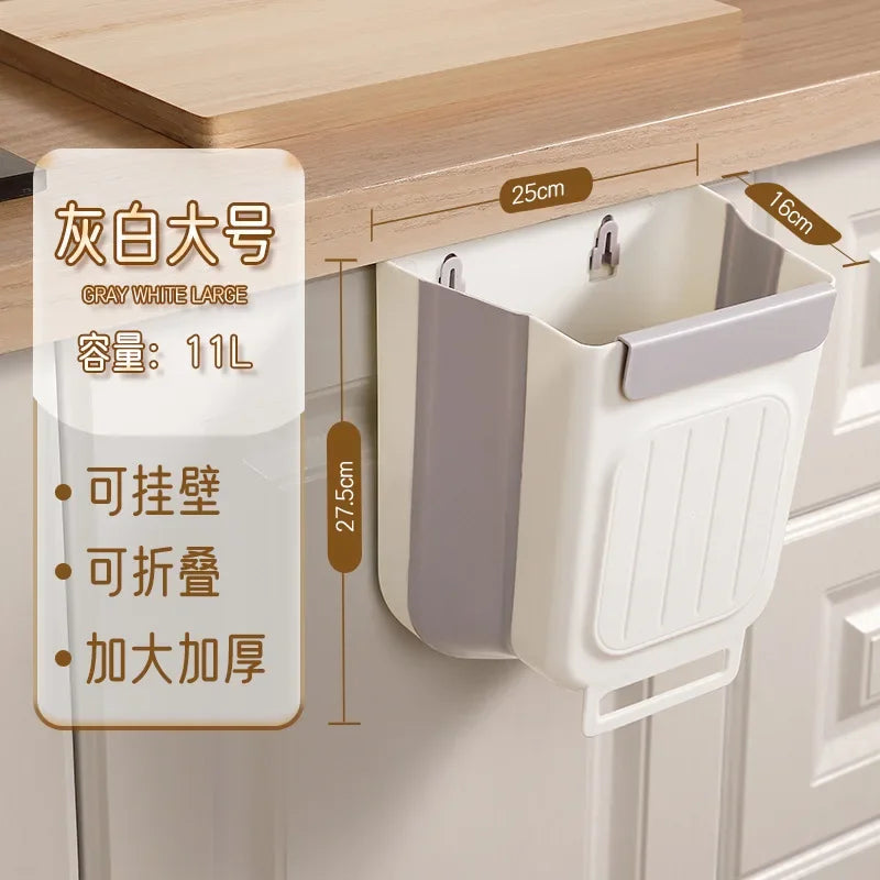 Foldable Hanging Kitchen Trash Bin