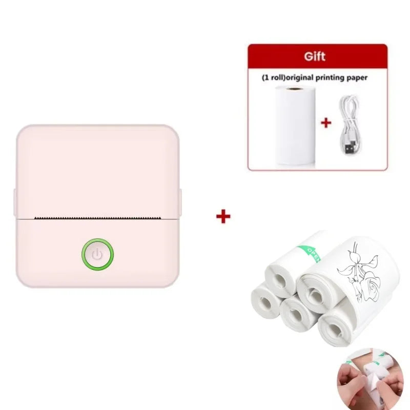 Mini Portable Inkless Thermal Sticker Printer